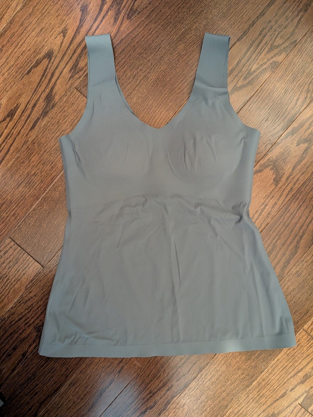 Knix Luxelift Seamless V-Neck Tank Top In Gray